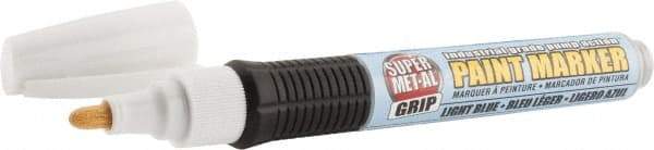 Super Met-Al - Light Blue Paint Marker - Fiber Tip, Oil Based - Caliber Tooling