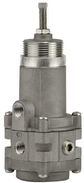 ARO/Ingersoll-Rand - 3/8 NPT Port, 20 CFM, Stainless Steel Diaphragm Operated Regulator - 0 to 100 psi Range, 250 Max psi Supply Pressure, 1/4" Gauge Port Thread, 2-1/2" Wide x 6.89" High - Caliber Tooling