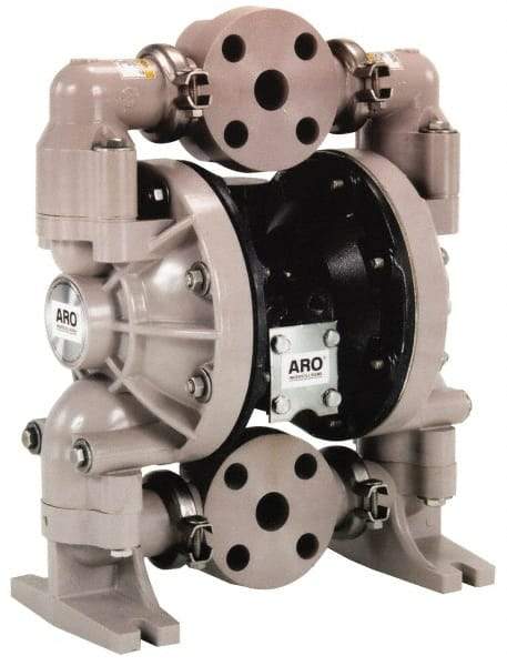 ARO/Ingersoll-Rand - 2" NPT, Nonmetallic, Air Operated Diaphragm Pump - PTFE Diaphragm, Polypropylene Housing - Caliber Tooling