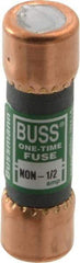 Cooper Bussmann - 125 VDC, 250 VAC, 0.5 Amp, Fast-Acting General Purpose Fuse - Fuse Holder Mount, 50.8mm OAL, 50 at AC/DC kA Rating, 9/16" Diam - Caliber Tooling