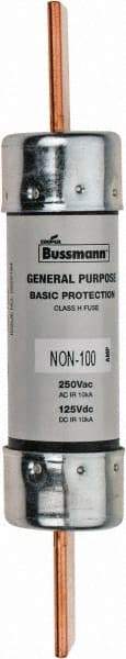 Cooper Bussmann - 125 VDC, 250 VAC, 100 Amp, Fast-Acting General Purpose Fuse - Bolt-on Mount, 5-7/8" OAL, 10 (RMS Symmetrical) kA Rating, 1-1/16" Diam - Caliber Tooling