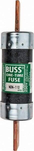 Cooper Bussmann - 125 VDC, 250 VAC, 110 Amp, Fast-Acting General Purpose Fuse - Bolt-on Mount, 7-1/8" OAL, 10 (RMS Symmetrical) kA Rating, 1-9/16" Diam - Caliber Tooling