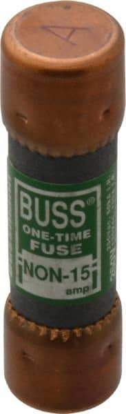 Cooper Bussmann - 125 VDC, 250 VAC, 15 Amp, Fast-Acting General Purpose Fuse - Fuse Holder Mount, 50.8mm OAL, 50 at AC/DC kA Rating, 9/16" Diam - Caliber Tooling