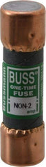 Cooper Bussmann - 125 VDC, 250 VAC, 2 Amp, Fast-Acting General Purpose Fuse - Fuse Holder Mount, 50.8mm OAL, 50 at AC/DC kA Rating, 9/16" Diam - Caliber Tooling