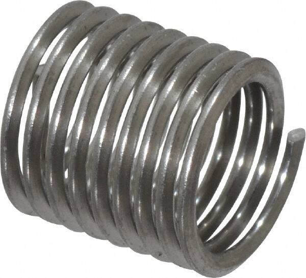 Recoil - 5/16-24 UNF, 0.469" OAL, Free Running Helical Insert - 8-7/8 Free Coils, Tanged, Stainless Steel, 1-1/2D Insert Length - Exact Industrial Supply