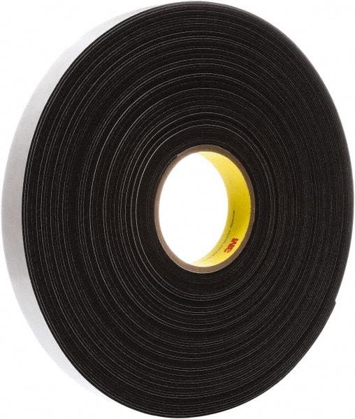 3M - 108' Long x 1" Wide, High Density Foam Tape Weatherstripping - 1/16" Door Thickness, Vinyl - Caliber Tooling