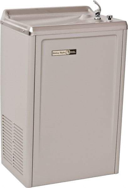 Halsey Taylor - 13.5 GPH Cooling Capacity Deluxe Standard Wall-Mounted Water Cooler & Fountain - Vinyl Cabinet, 105 Max psi, 120 VAC Volts, 690 Watts, 7.5 Full Load Amperage - Caliber Tooling