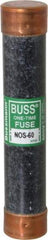 Cooper Bussmann - 600 VAC, 60 Amp, Fast-Acting General Purpose Fuse - Fuse Holder Mount, 5-1/2" OAL, 50 at AC/DC kA Rating, 1-1/16" Diam - Caliber Tooling