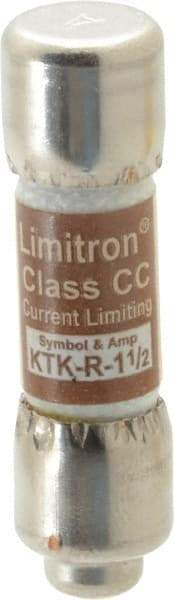 Cooper Bussmann - 600 VAC, 1.5 Amp, Fast-Acting General Purpose Fuse - Fuse Holder Mount, 1-1/2" OAL, 200 at AC (RMS) kA Rating, 13/32" Diam - Caliber Tooling