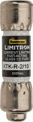 Cooper Bussmann - 600 VAC, 0.2 Amp, Fast-Acting General Purpose Fuse - Fuse Holder Mount, 1-1/2" OAL, 200 at AC (RMS) kA Rating, 13/32" Diam - Caliber Tooling