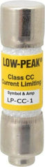 Cooper Bussmann - 300 VDC, 600 VAC, 1 Amp, Time Delay General Purpose Fuse - Fuse Holder Mount, 1-1/2" OAL, 20 at DC, 200 at AC (RMS) kA Rating, 13/32" Diam - Caliber Tooling