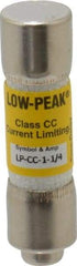 Cooper Bussmann - 300 VDC, 600 VAC, 1.25 Amp, Time Delay General Purpose Fuse - Fuse Holder Mount, 1-1/2" OAL, 20 at DC, 200 at AC (RMS) kA Rating, 13/32" Diam - Caliber Tooling