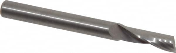 Onsrud - 1/4" Cutting Diam x 3/4" Length of Cut, 1 Flute, Upcut Spiral Router Bit - Uncoated, Right Hand Cut, Solid Carbide, 2-1/2" OAL x 1/4" Shank Diam, Single Edge, 22° Helix Angle - Caliber Tooling