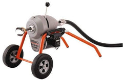 Ridgid - Electric Battery Drain Cleaning Machine - For 3" to 8" Pipe, 200' Cable, 710 Max RPM - Caliber Tooling