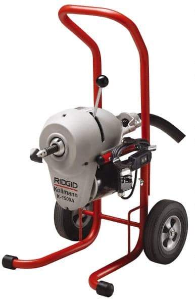 Ridgid - Electric Battery Drain Cleaning Machine - For 3" to 8" Pipe, 710 Max RPM - Caliber Tooling