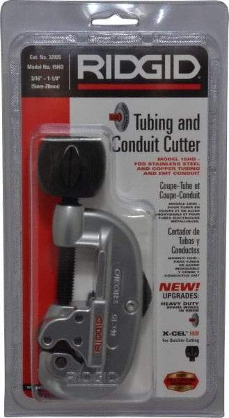 Ridgid - 3/16" to 1-1/8" Pipe Capacity, Tube Cutter - Cuts Copper, Aluminum, Brass - Caliber Tooling