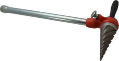 Ridgid - 1/4 to 2 Pipe Capacity, Spiral Pipe Reamer with Handle - Cuts Metallic Tubing - Caliber Tooling