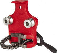 Ridgid - 1/8" to 4" Pipe Capacity, Bottom Screw Bench Chain Vise - Caliber Tooling