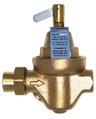 Conbraco - 1/2" Pipe, Solder x Solder End Connection, Bronze Pressure Regulating Valve - Nitrile Seal, 100 psi Inlet Pressure - Caliber Tooling