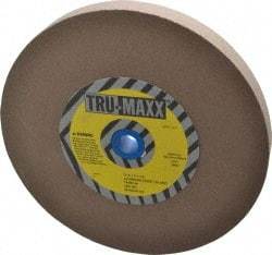 Tru-Maxx - 120 Grit Aluminum Oxide Bench & Pedestal Grinding Wheel - 10" Diam x 1-1/4" Hole x 1" Thick, 3250 Max RPM, P Hardness, Fine Grade , Vitrified Bond - Caliber Tooling