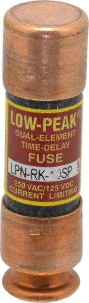 Cooper Bussmann - 125 VDC, 250 VAC, 10 Amp, Time Delay General Purpose Fuse - Fuse Holder Mount, 50.8mm OAL, 100 at DC, 300 at AC (RMS) kA Rating, 9/16" Diam - Caliber Tooling