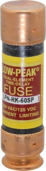 Cooper Bussmann - 125 VDC, 250 VAC, 60 Amp, Time Delay General Purpose Fuse - Fuse Holder Mount, 76.2mm OAL, 100 at DC, 300 at AC (RMS) kA Rating, 13/16" Diam - Caliber Tooling