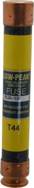 Cooper Bussmann - 300 VDC, 600 VAC, 15 Amp, Time Delay General Purpose Fuse - Fuse Holder Mount, 127mm OAL, 100 at DC, 300 at AC (RMS) kA Rating, 13/16" Diam - Caliber Tooling