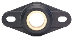 Igus - 12mm ID, 56.7mm OAL2-Bolt Flange Bearing - 247 Lb Dyn Cap, 41" Btw Mnt Hole Ctrs, Thermoplastic - Caliber Tooling