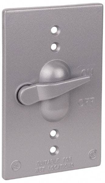 Thomas & Betts - Electrical Outlet Box Aluminum Switch Cover - Includes Gasket & Screw - Caliber Tooling