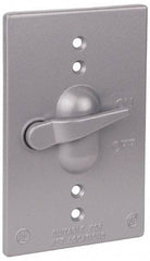 Thomas & Betts - Electrical Outlet Box Aluminum Switch Cover - Includes Gasket & Screw - Caliber Tooling