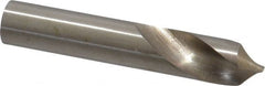 Interstate - 1/4" Body Diam, 90°, 1-1/2" OAL, High Speed Steel Spotting Drill - Caliber Tooling