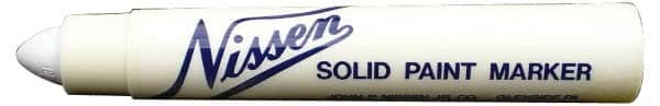 Markal - White Solid Paint Marker - Soft Crayon Tip, Alcohol Base Ink - Caliber Tooling