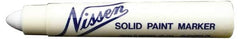 Markal - White Solid Paint Marker - Soft Crayon Tip, Alcohol Base Ink - Caliber Tooling