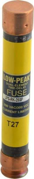 Cooper Bussmann - 300 VDC, 600 VAC, 25 Amp, Time Delay General Purpose Fuse - Bolt-on Mount, 127mm OAL, 100 at DC, 300 at AC (RMS) kA Rating, 13/16" Diam - Caliber Tooling