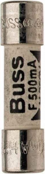 Cooper Bussmann - 250 VAC, 32 VDC, 0.5 Amp, Fast-Acting Miniature Ceramic Fuse - 20mm OAL, 5mm Diam - Caliber Tooling