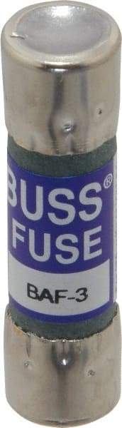 Cooper Bussmann - 250 VAC, 3 Amp, Fast-Acting General Purpose Fuse - Fuse Holder Mount, 1-1/2" OAL, 10 at 125 V kA Rating, 13/32" Diam - Caliber Tooling