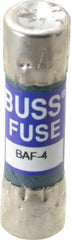 Cooper Bussmann - 250 VAC, 4 Amp, Fast-Acting General Purpose Fuse - Fuse Holder Mount, 1-1/2" OAL, 10 at 125 V kA Rating, 13/32" Diam - Caliber Tooling