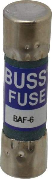 Cooper Bussmann - 250 VAC, 6 Amp, Fast-Acting General Purpose Fuse - Fuse Holder Mount, 1-1/2" OAL, 10 at 125 V kA Rating, 13/32" Diam - Caliber Tooling