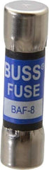 Cooper Bussmann - 250 VAC, 8 Amp, Fast-Acting General Purpose Fuse - Fuse Holder Mount, 1-1/2" OAL, 10 at 125 V kA Rating, 13/32" Diam - Caliber Tooling