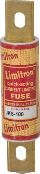 Cooper Bussmann - 600 VAC, 100 Amp, Fast-Acting General Purpose Fuse - Bolt-on Mount, 4-5/8" OAL, 200 (RMS) kA Rating, 1-1/8" Diam - Caliber Tooling