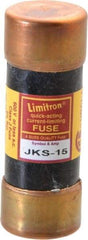 Cooper Bussmann - 600 VAC, 15 Amp, Fast-Acting General Purpose Fuse - Fuse Holder Mount, 2-1/4" OAL, 200 (RMS) kA Rating, 13/16" Diam - Caliber Tooling