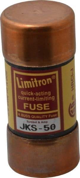 Cooper Bussmann - 600 VAC, 50 Amp, Fast-Acting General Purpose Fuse - Fuse Holder Mount, 2-3/8" OAL, 200 (RMS) kA Rating, 1-1/16" Diam - Caliber Tooling