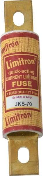 Cooper Bussmann - 600 VAC, 70 Amp, Fast-Acting General Purpose Fuse - Bolt-on Mount, 4-5/8" OAL, 200 (RMS) kA Rating, 1-1/8" Diam - Caliber Tooling