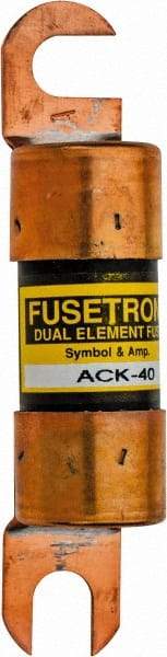 Cooper Bussmann - 40 Amp Time Delay Fast-Acting Forklift & Truck Fuse - 125VAC, 125VDC, 3.74" Long x 0.75" Wide, Littelfuse CCK040, Bussman ACK-40, Ferraz Shawmut ACK40 - Caliber Tooling