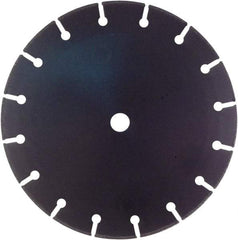 Disston - 12" Diam, 3/4 & 1" Arbor Hole Diam, Wet & Dry Cut Saw Blade - Tungsten Carbide-Tipped, Standard Round Arbor - Caliber Tooling