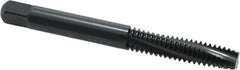 OSG - 1/4-20 UNC 3 Flute 2B Modified Bottoming Spiral Flute Tap - Powdered Metal, Oxide Finish, 2-1/2" OAL, Right Hand Flute, Right Hand Thread, H5, Series 313NI - Caliber Tooling