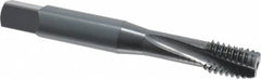 OSG - 3/8-16 UNC 3 Flute 2B Modified Bottoming Spiral Flute Tap - Powdered Metal, Oxide Finish, 2-15/16" OAL, Right Hand Flute, Right Hand Thread, H5, Series 313NI - Caliber Tooling