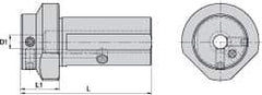 Kennametal - 3/4 Inch Hole Diameter, KM63XMZ Outside Modular Connection, Boring Bar Reducing Adapter - 1.181 Inch Projection, 2.27 Inch Nose Diameter, 4.13 Inch Overall Length, Through Coolant - Exact Industrial Supply