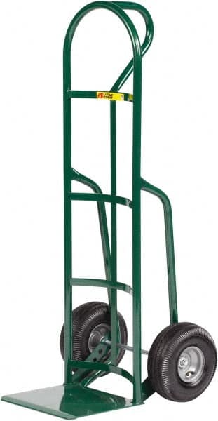 Little Giant - 800 Lb Capacity 49" OAH Hand Truck - 12 x 14" Base Plate, Loop Handle, Steel, Full Pneumatic Wheels - Caliber Tooling