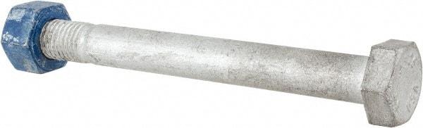 Value Collection - 3/4-10 Thread, 7" Length Under Head, Steel Hex Head Bolt - Hot Dipped Galvanized Coated, UNC Thread, ASTM A325 - Caliber Tooling